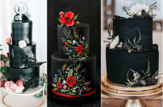 Čierna svadobná torta: Neuveriteľné, ale je to trend, ktorému podľahneš!
