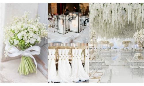 Biela svadobná výzdoba: 23 inšpirácií pre elegantnú svadbu