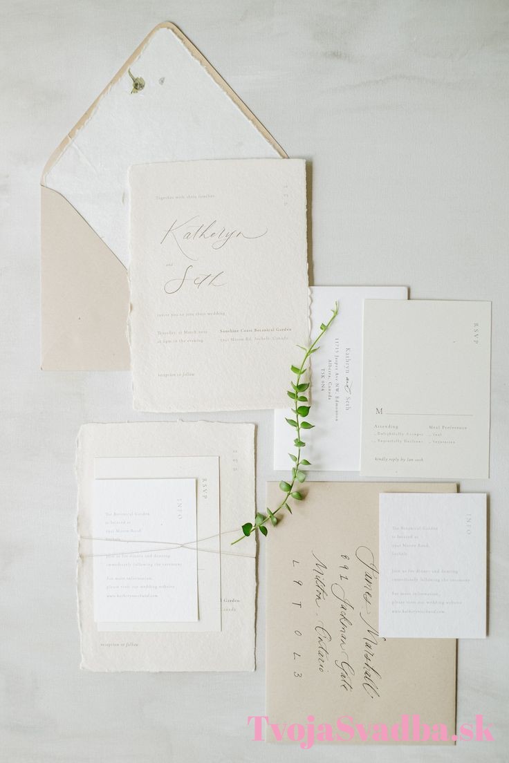 minimalistické svadobné oznámenie
