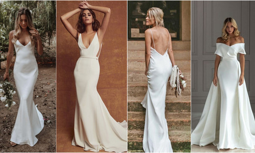 Saténové svadobné šaty: Stavíš aj ty na romantiku a eleganciu?