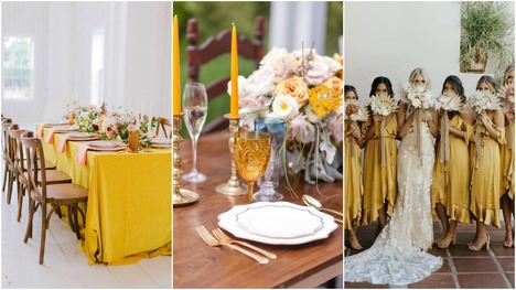 Toskánska žltá svadobná výzdoba: Farba, do ktorej sa zamiluješ!
